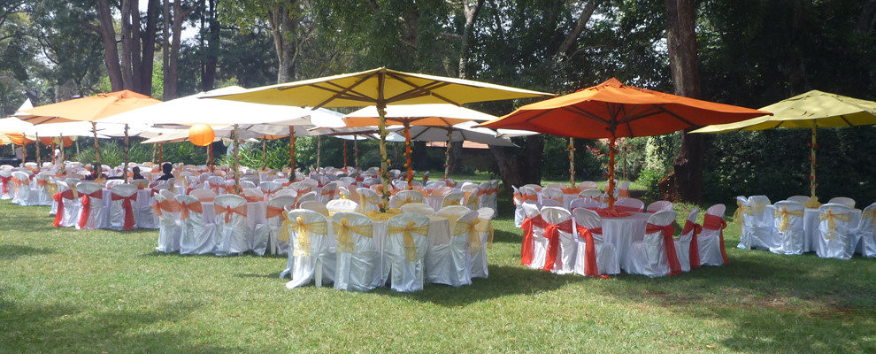 400 Pax Garden Wedding with Parasols Set Up Package
