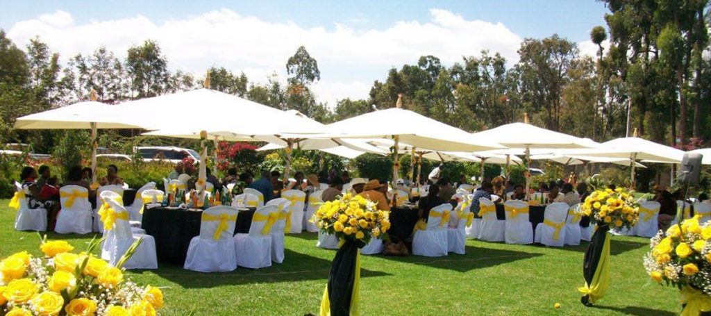 500 Pax Garden Wedding with Parasols Set Up Package