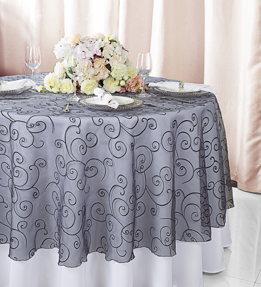 90-round-embroidered-organza-overlay-pewter-95060-1pc-pk-25